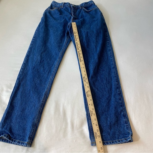 Vintage Calvin Klein Jeans women 14 high waisted straight leg baggy Union Tag - Picture 11 of 11